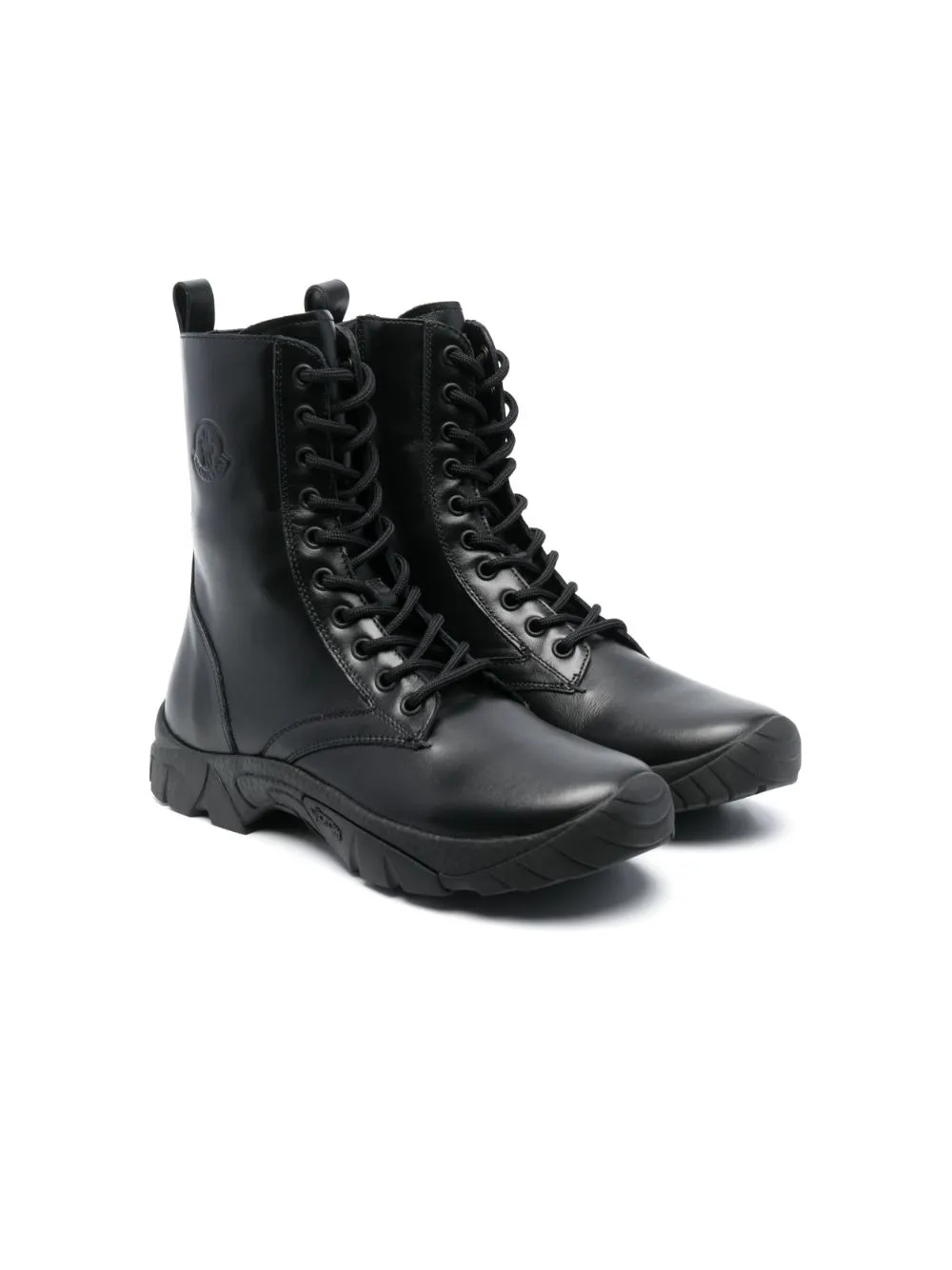 lace-up leather boots