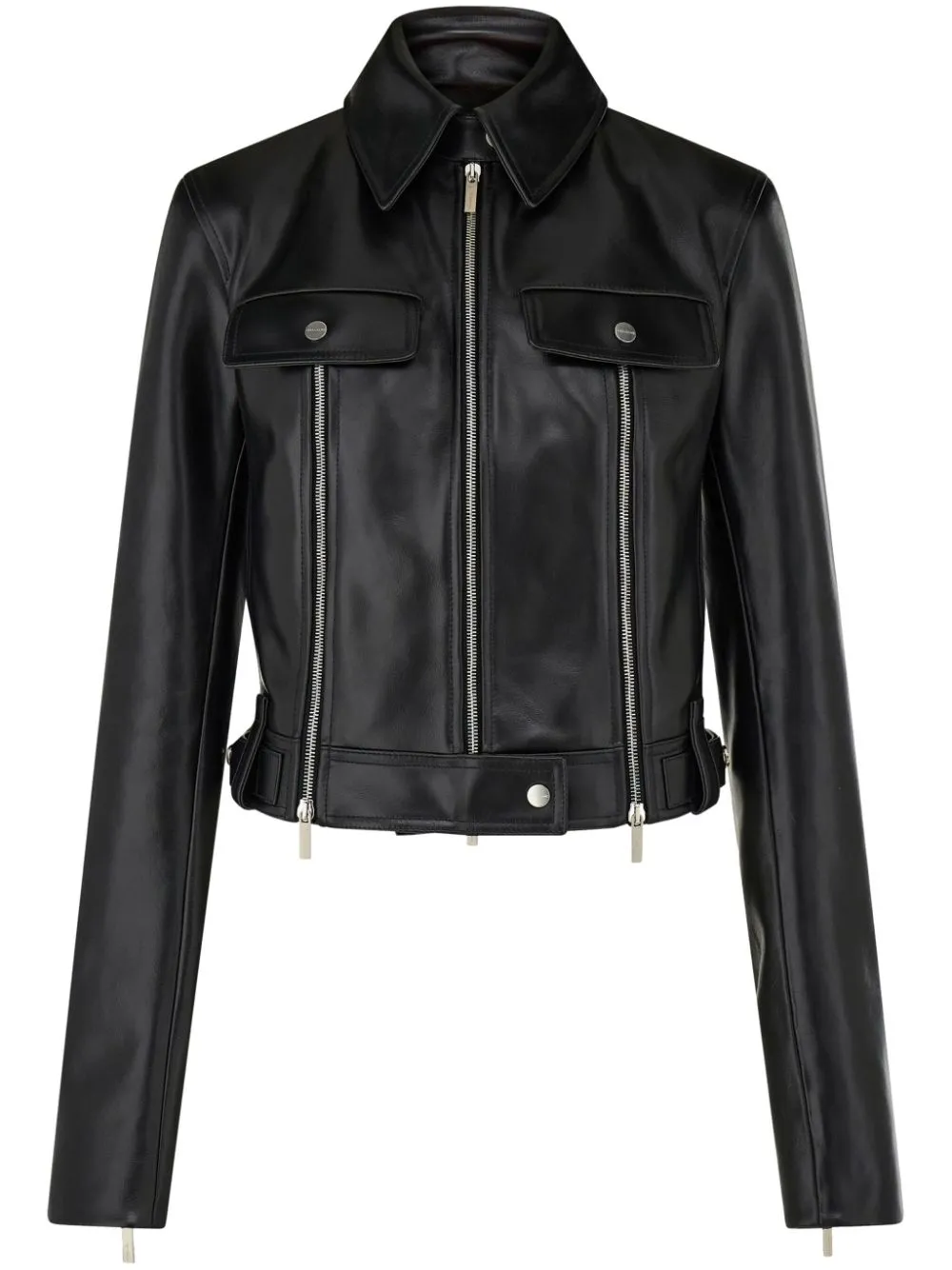 leather biker jacket