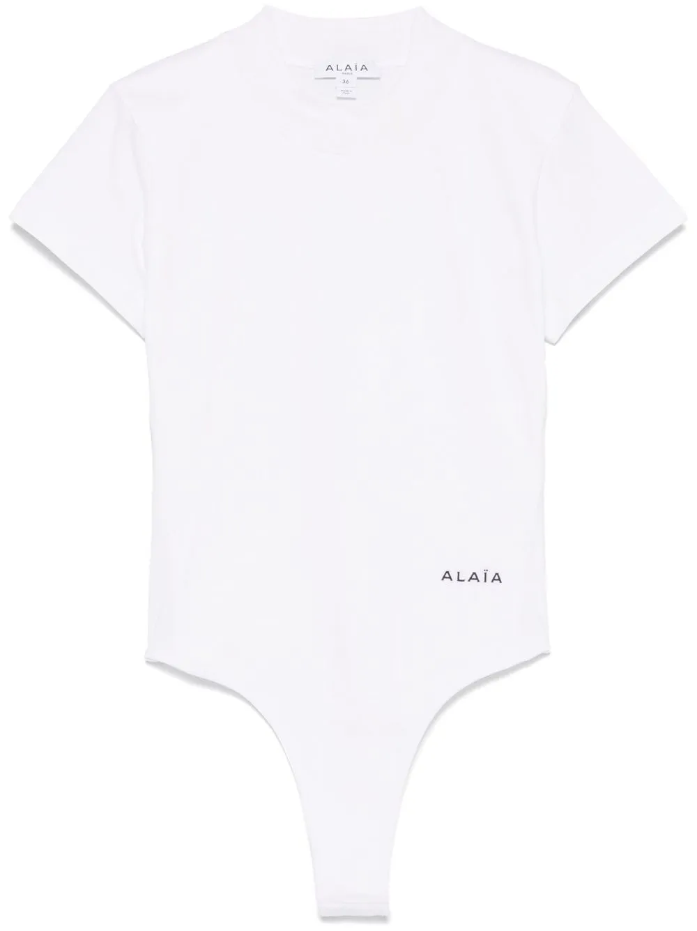 logo-embroidered bodysuit