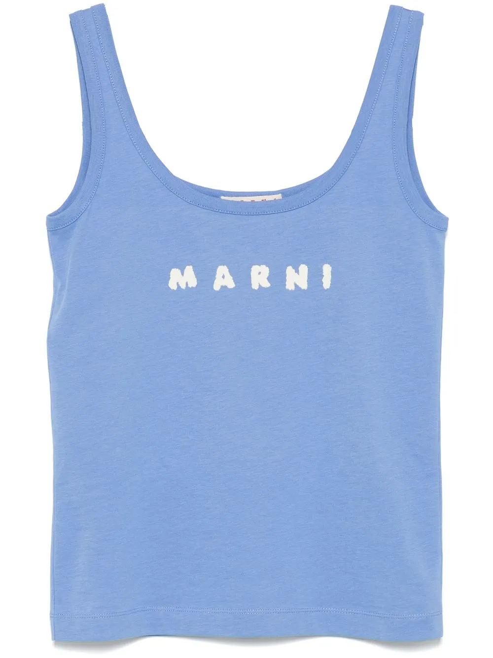 logo-print tank top