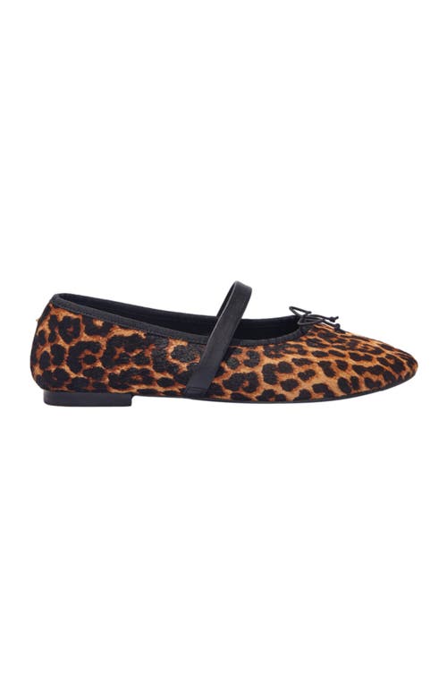 maje Leopard-effect leather ballet flats in Leopard Print at Nordstrom, Size 36