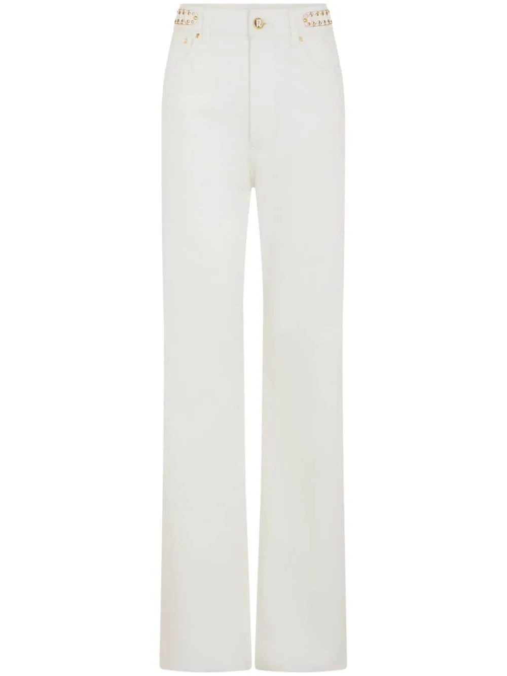 paillette-embellished flared jeans