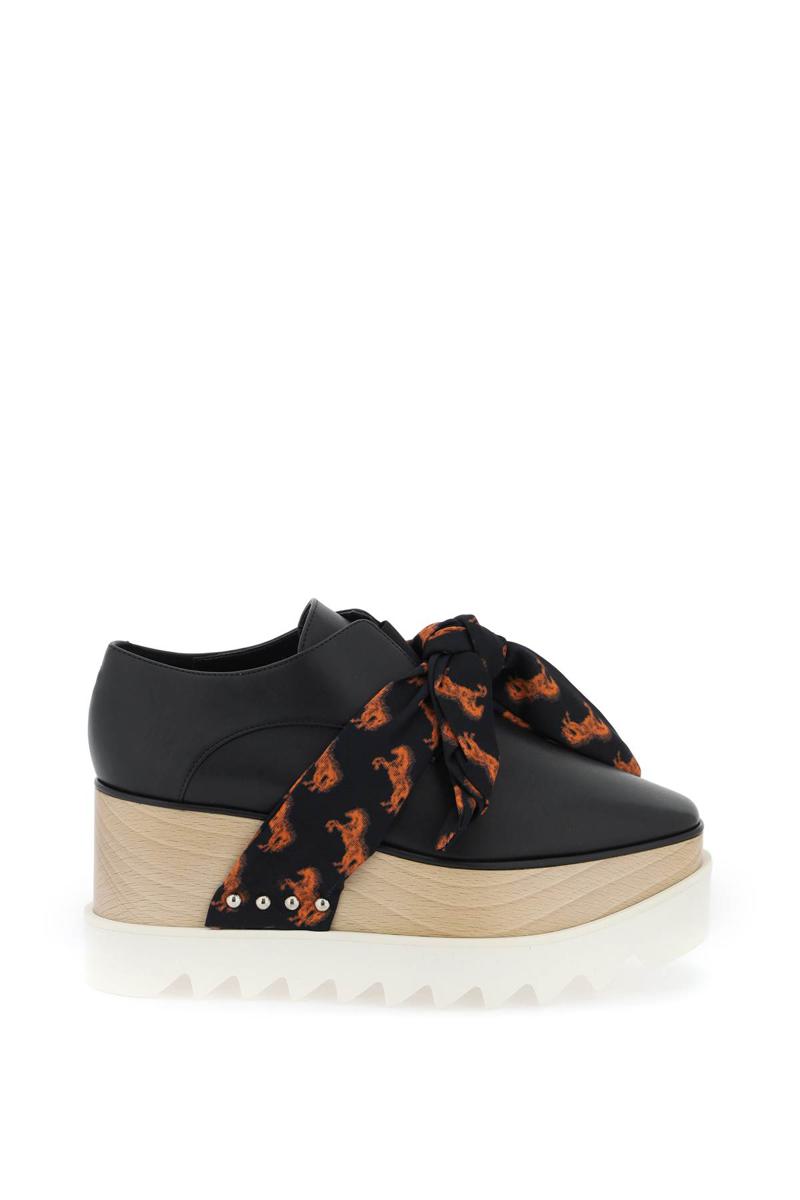 platform elyse loafers eith printed band