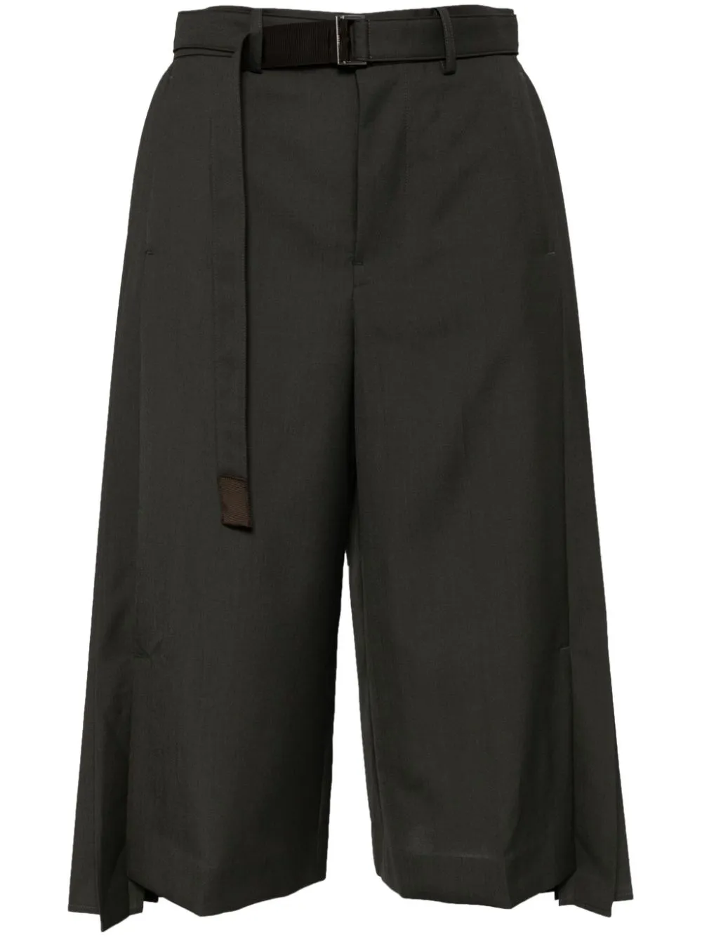 pleated tailored trousers