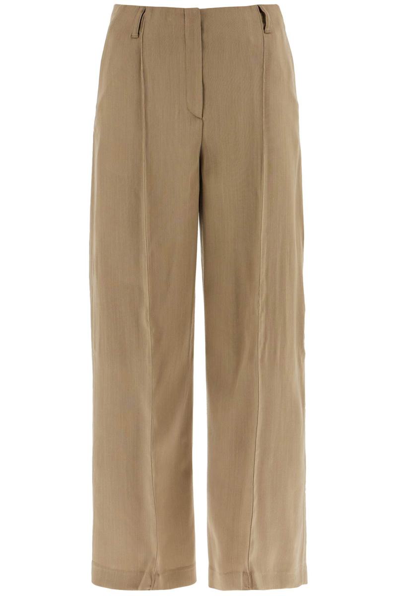 tailored wool blend trousers