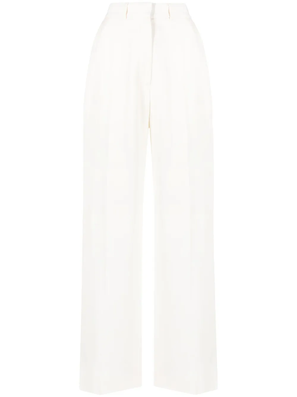 wide-leg tailored trousers