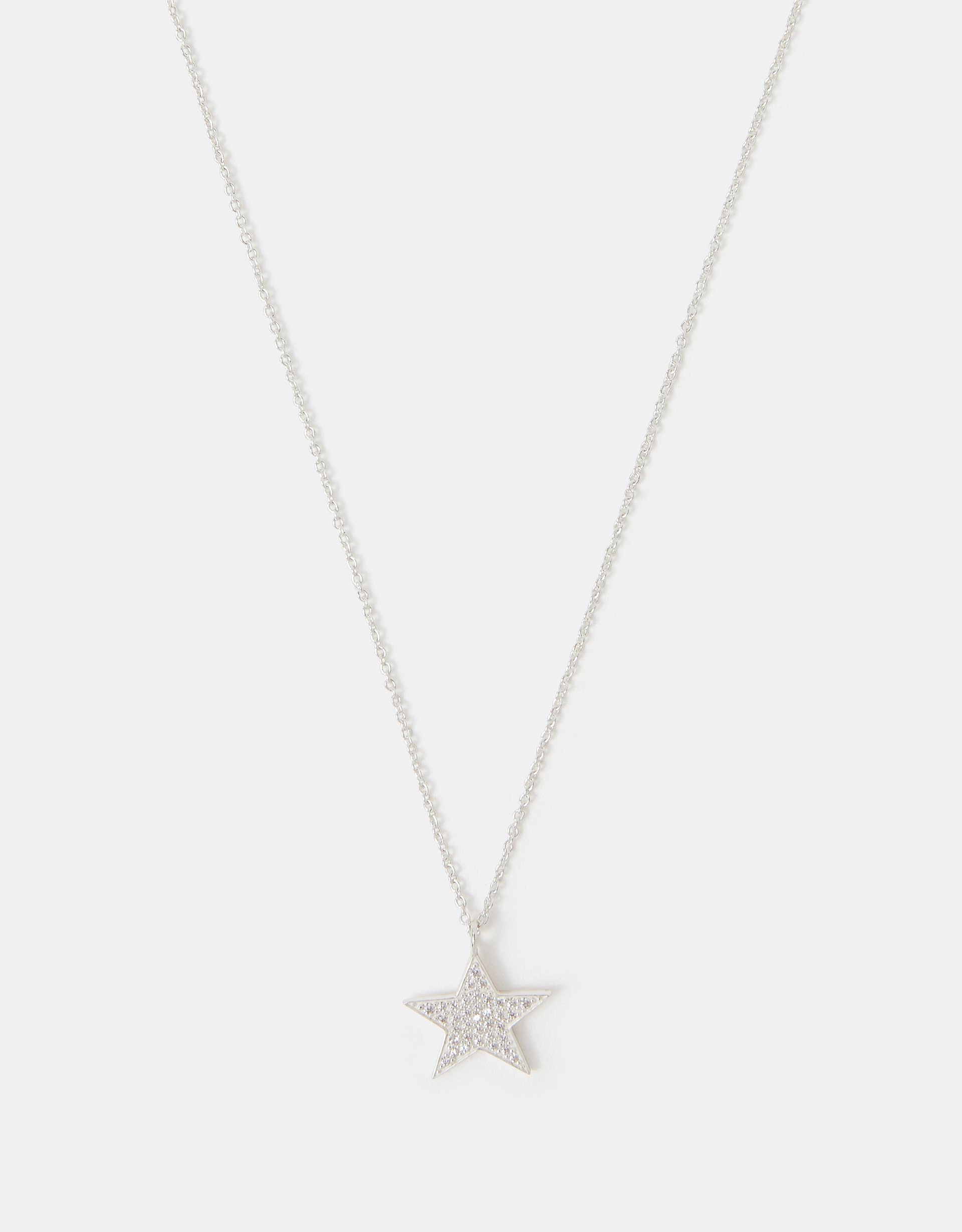 Sterling Silver Star Pendant Necklace