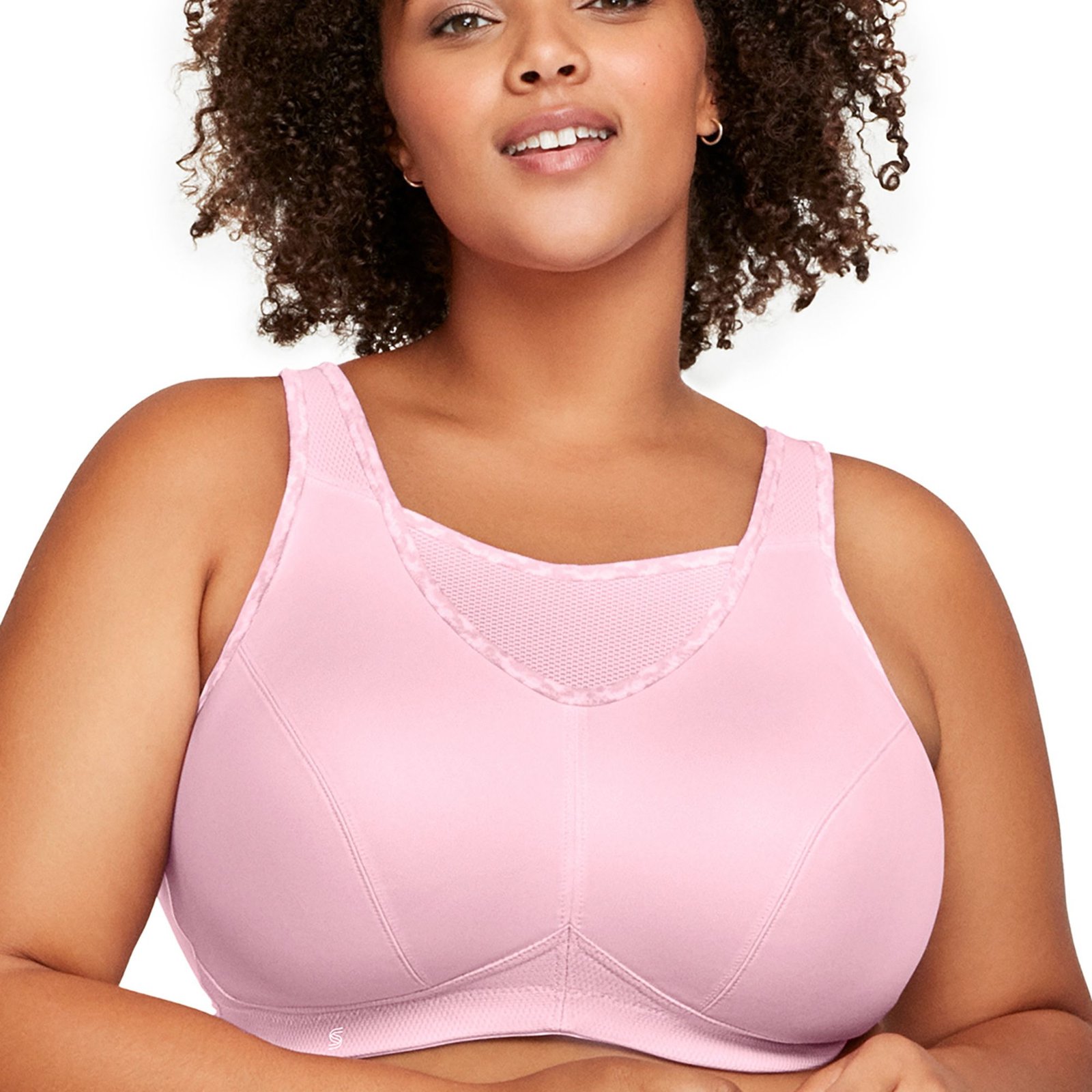 Glamorise No-Bounce Camisole Sports Bra Pink Bras -D