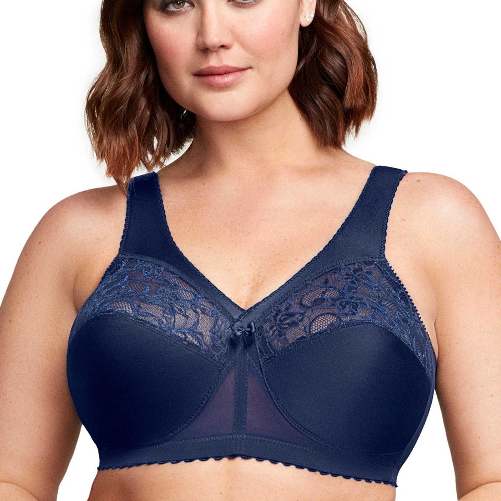 Glamorise MagicLift Full-Figure Support Bra Blue Bras -C