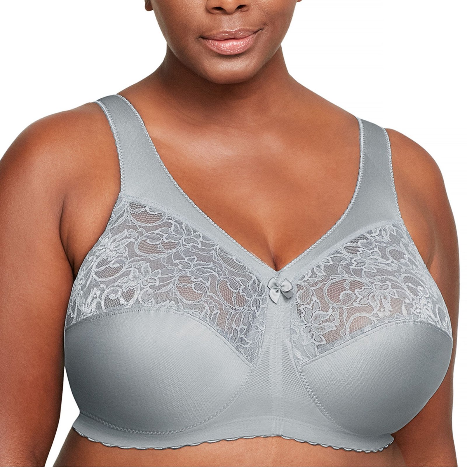 Glamorise MagicLift Full-Figure Support Bra Silver Bras -F
