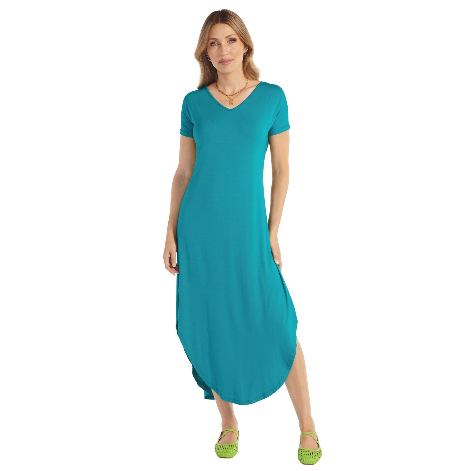 Masseys Shirt Maxi Dress Blue Dresses