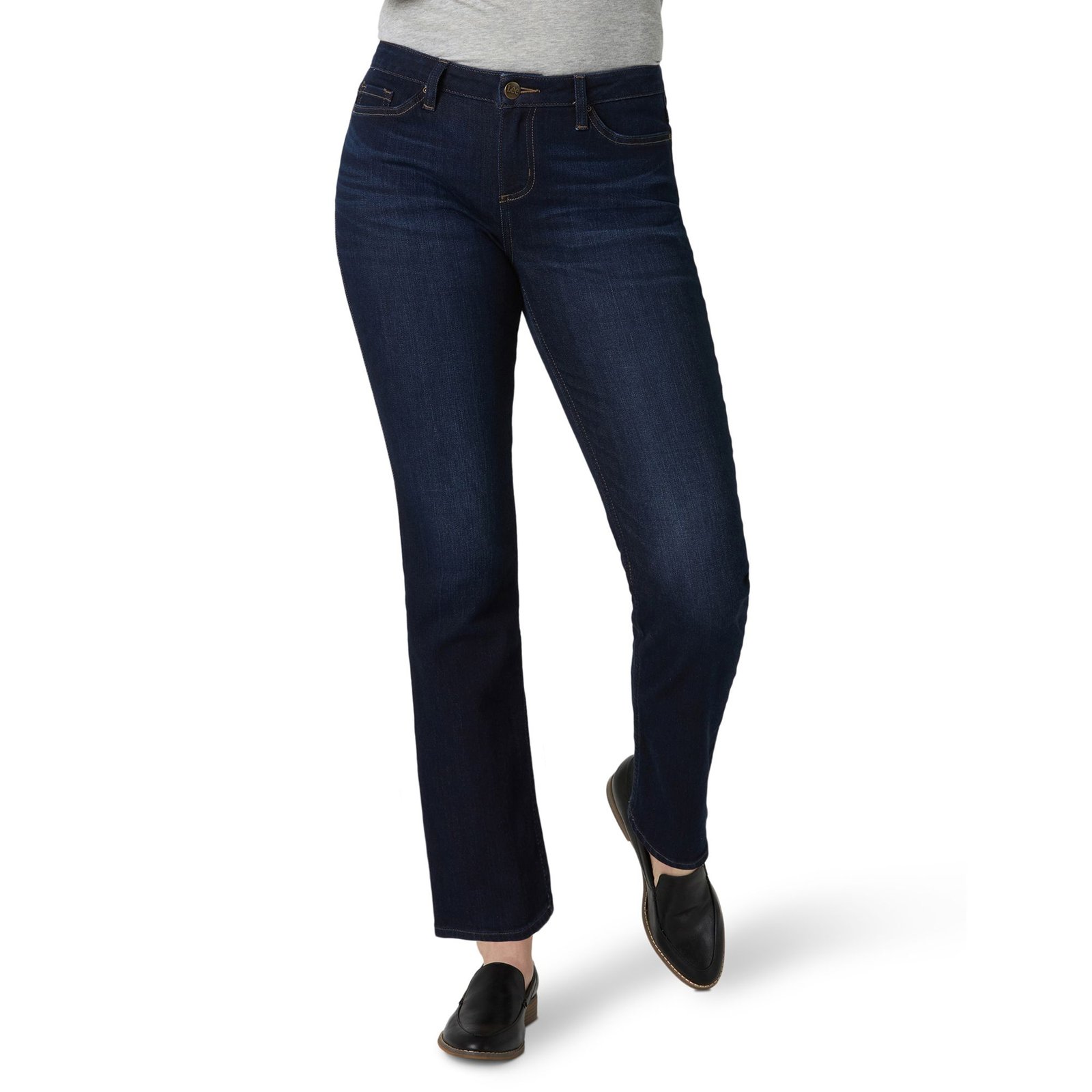 Lee Jeans Regular-Fit Straight Jean Women's Blue Pants