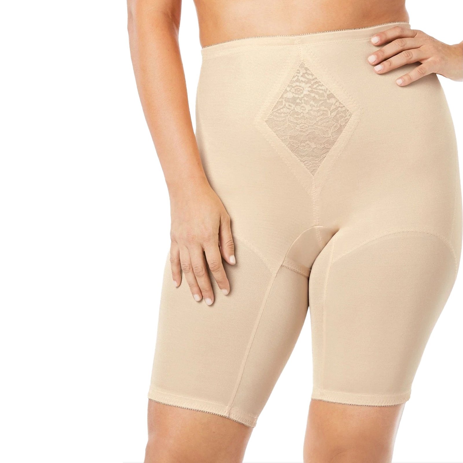 Rago Waistline Medium Thigh Shaping Tan Shapewear X