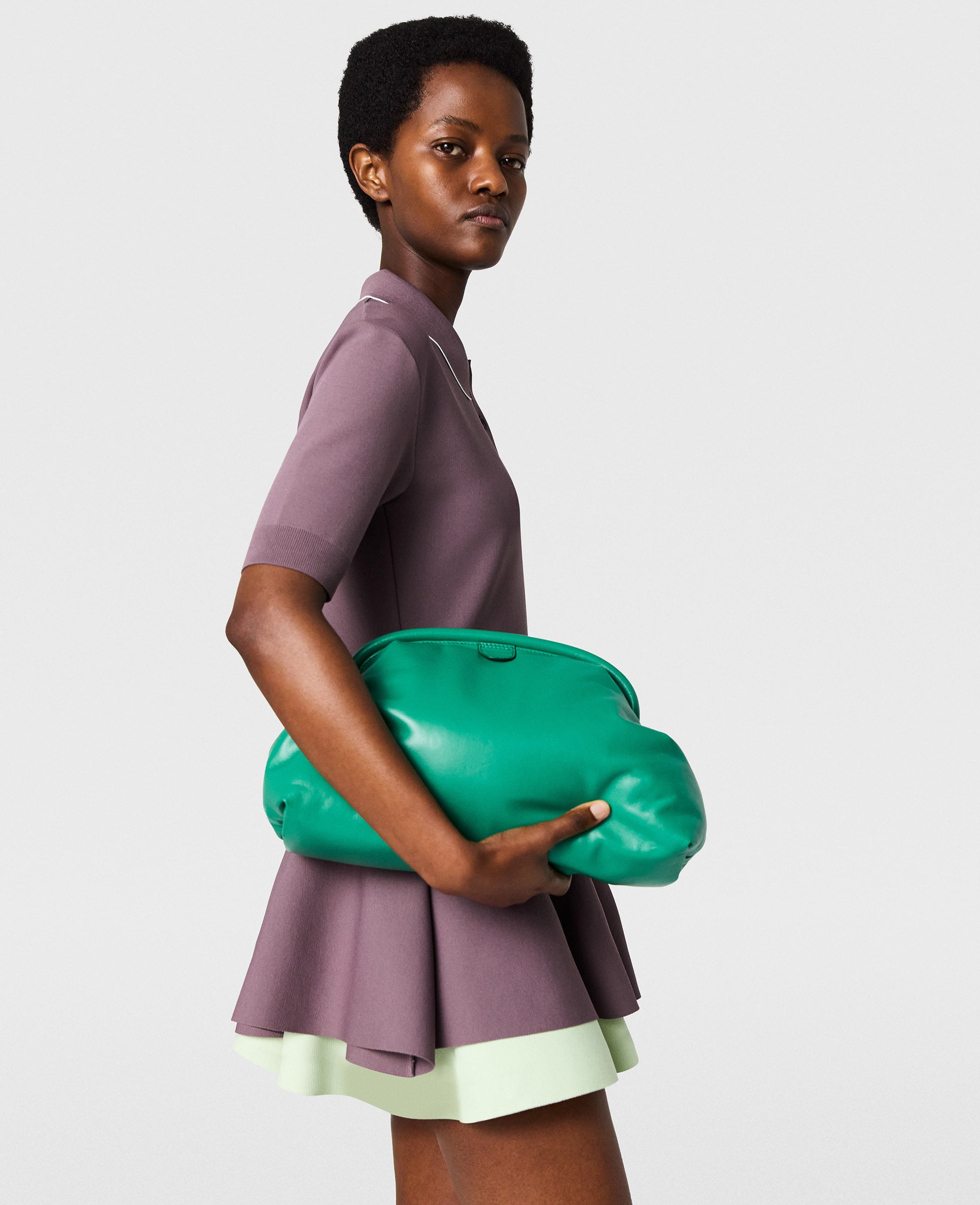 Stella McCartney - Compact Knit Peplum Polo Top