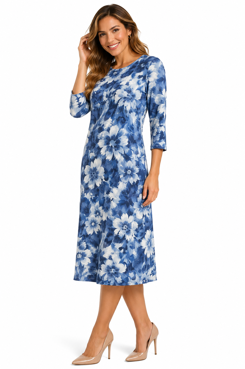Shirt Dress - Comfortable A-Line Silhouette -