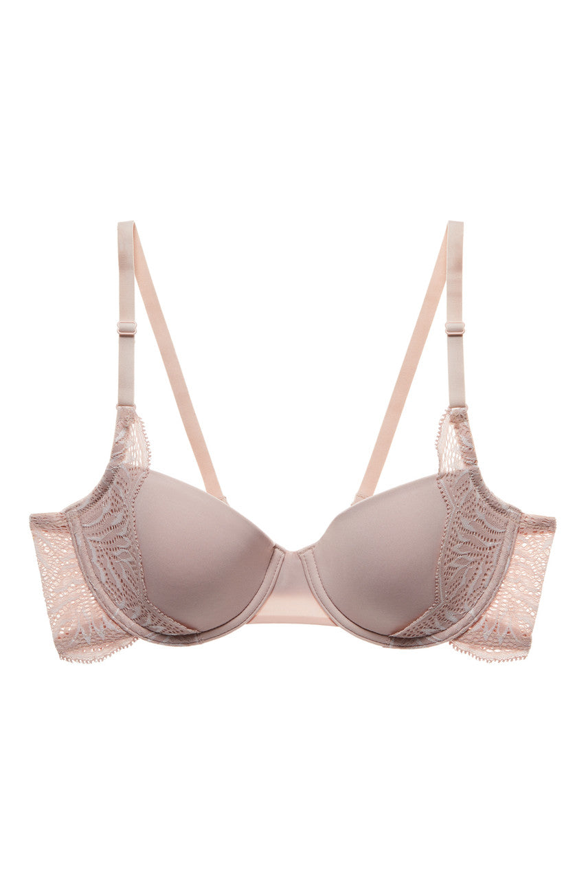 Lush Demi Contour Underwire Bra - Rose BeigeWarm White C