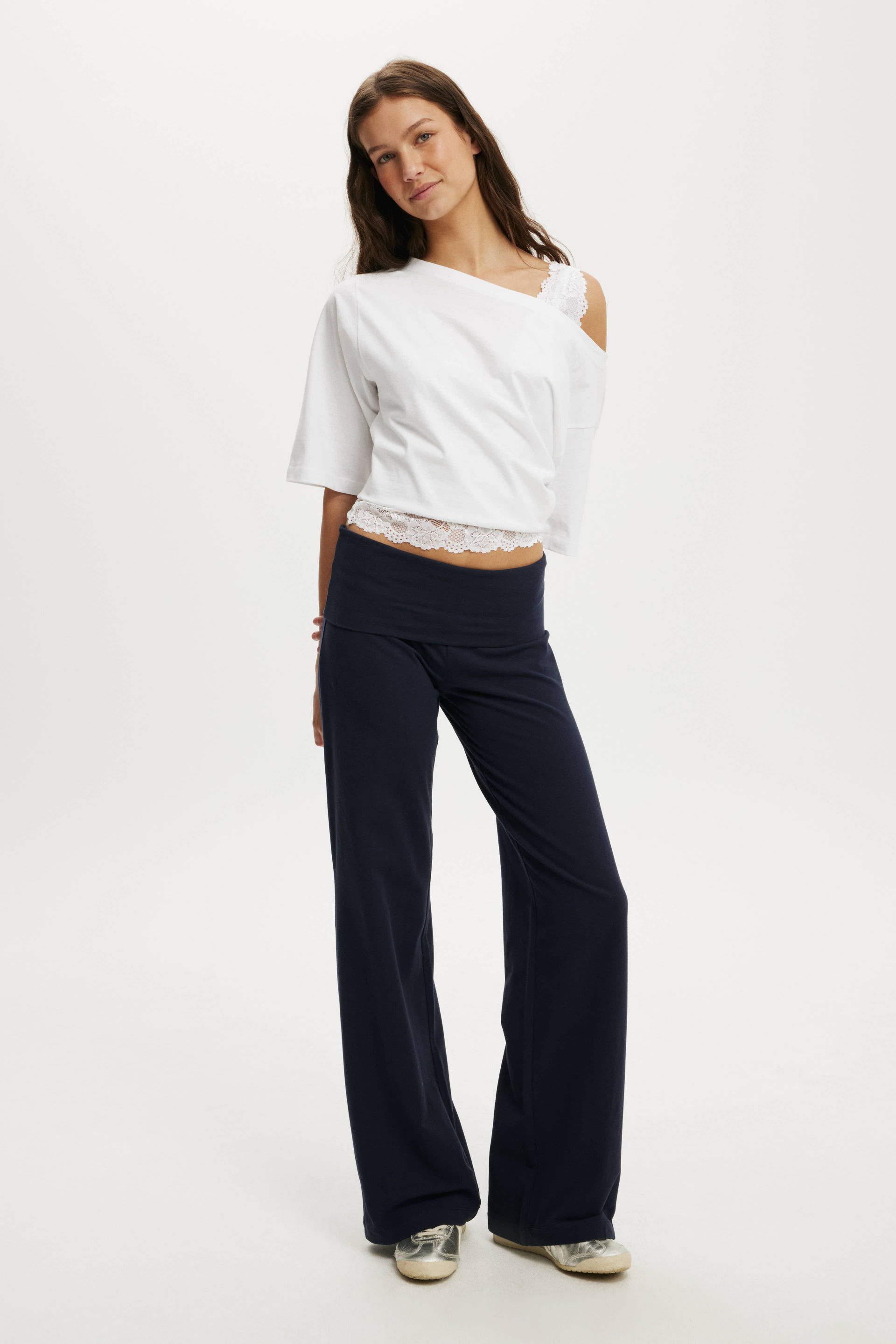 Cotton On Women - Bella Straight Leg Pant - Total eclipse