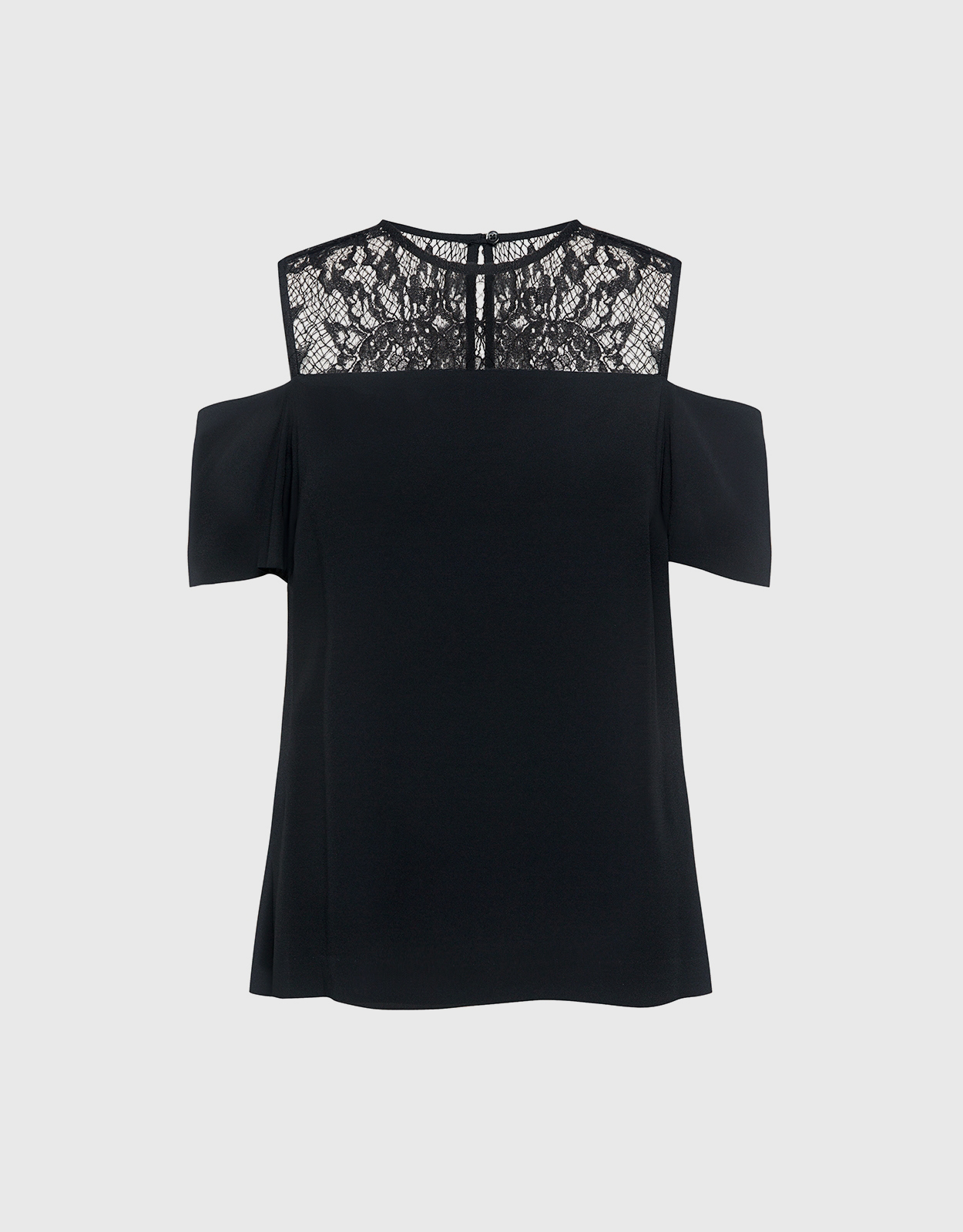 A.L.C. Glyn Cold-Shoulder Lace Trim Top -