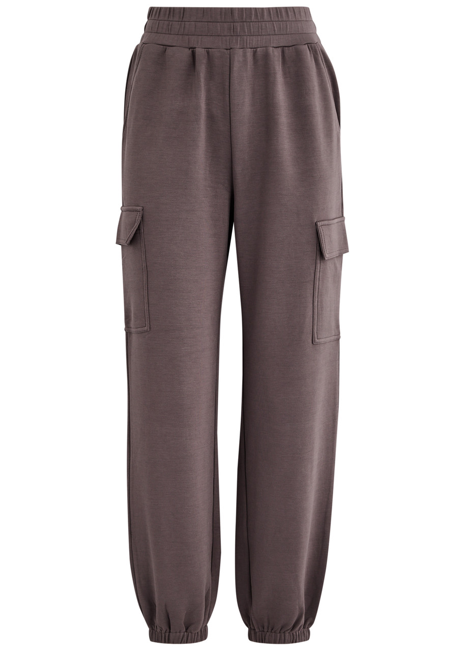 Varley The Cargo Pant Stretch-jersey Sweatpants - Purple
