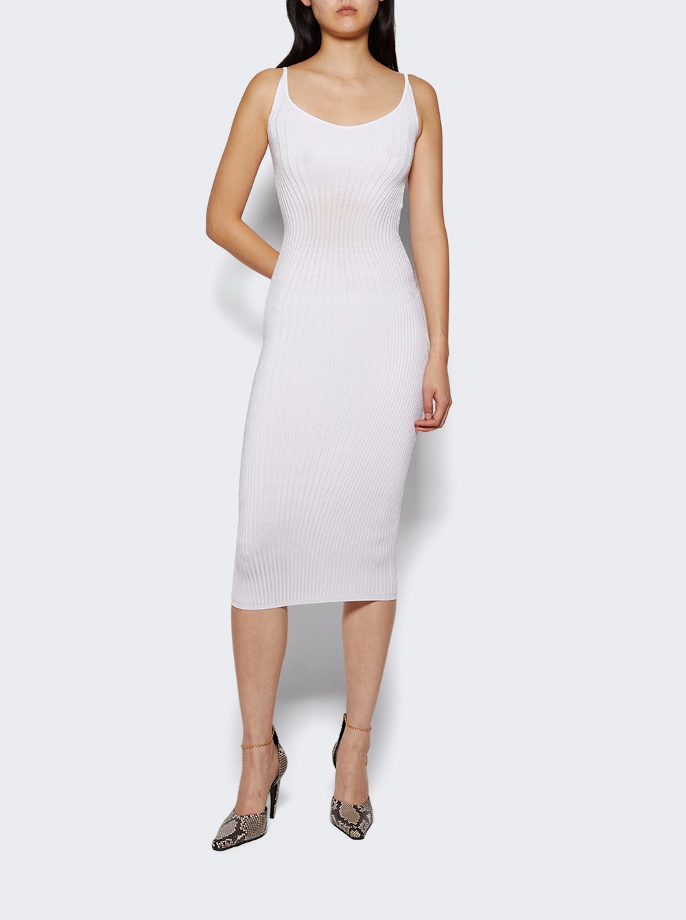 Knitted Midi Dress Snow
