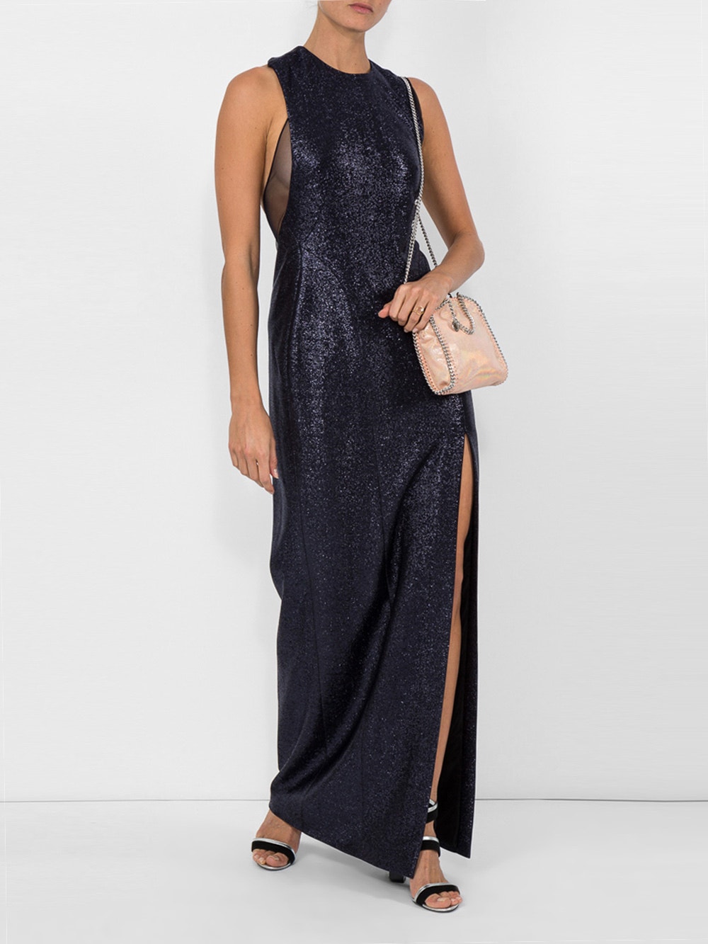 Column Dress Blue