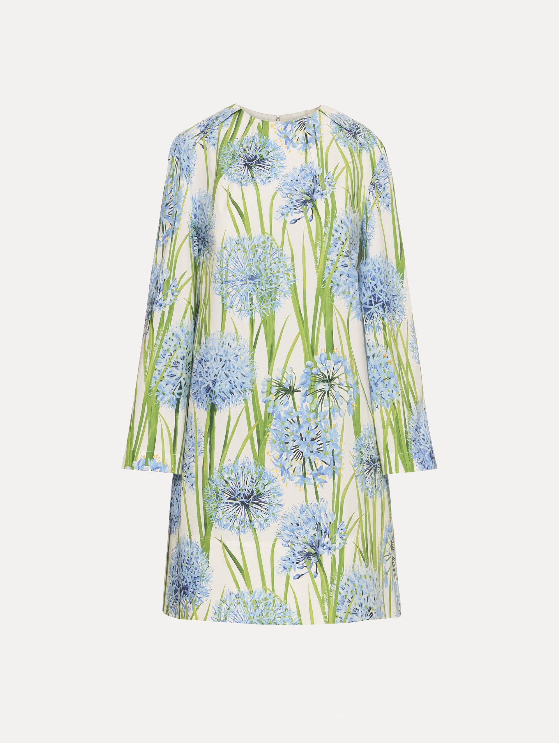 Allium Cotton Poplin Long Sleeve Shift Dress