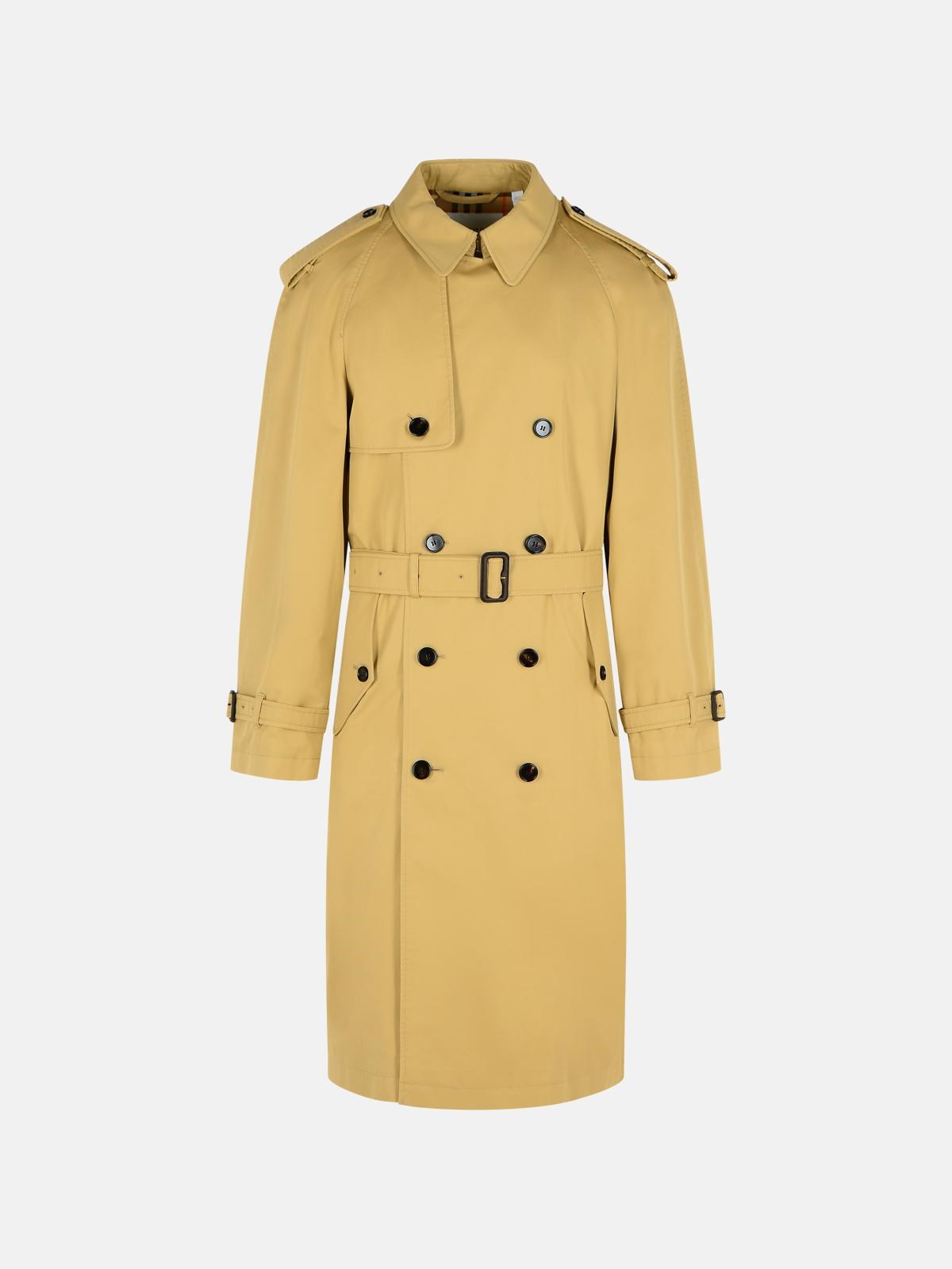 BURBERRY 'Highbury' Beige Cotton Trench Coat