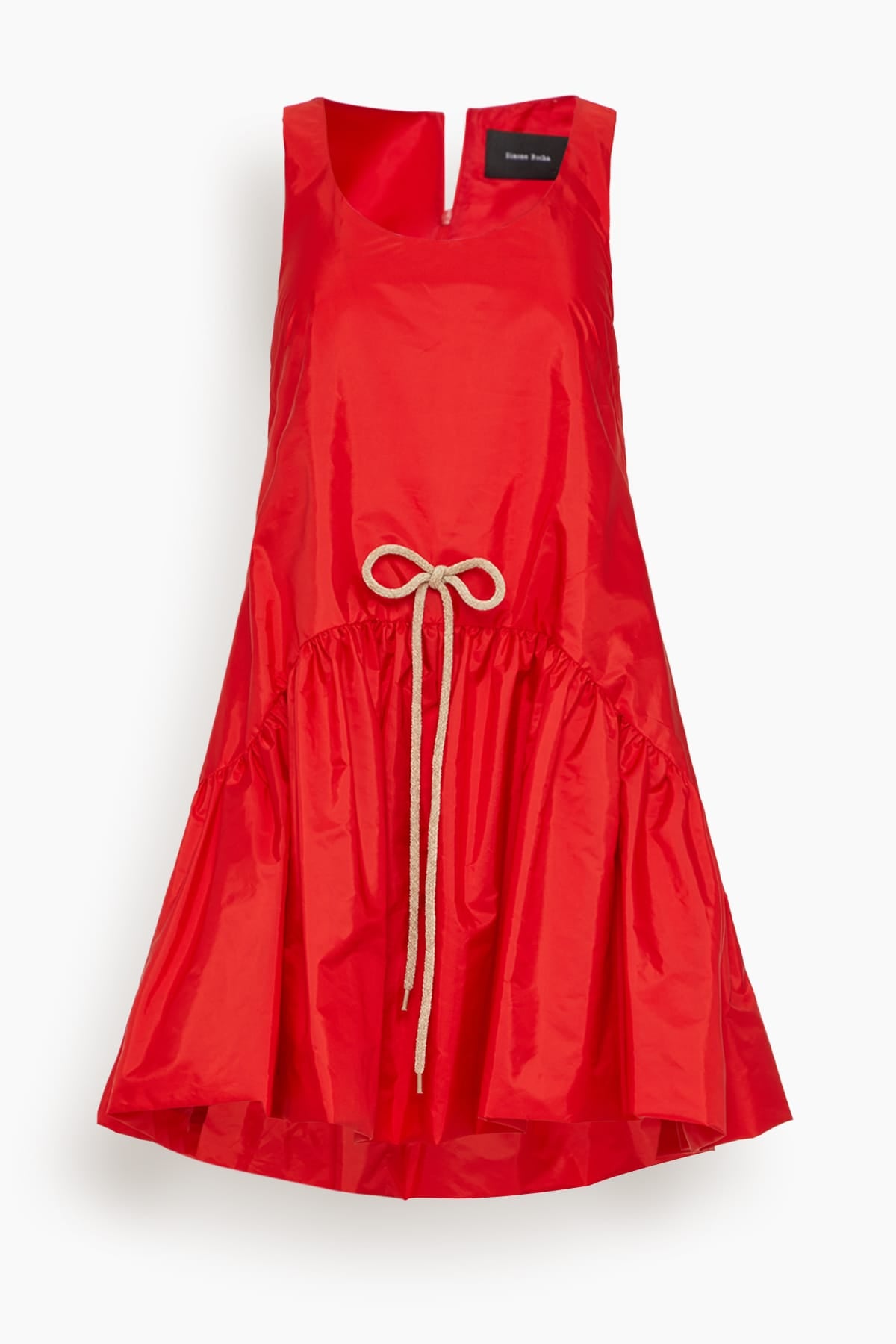 Tapered Back Peplum Mini Dress