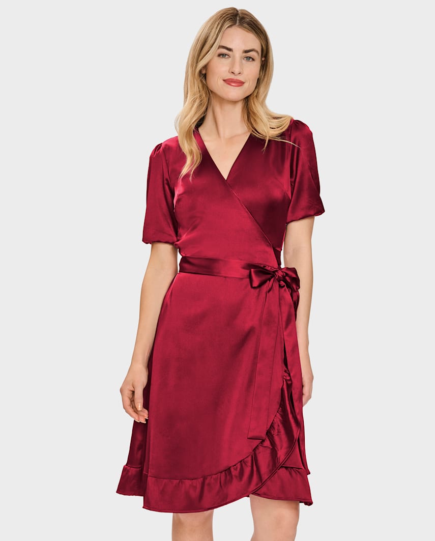 Gymboree | Womens | Mommy And Me Ruffle Wrap Dress - All Dressed Up in Red | Size Large
