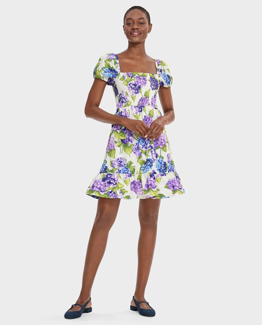 Gymboree | Womens | Mommy And Me Floral Tiered Dress - Lavender Fields in White | Size Medium