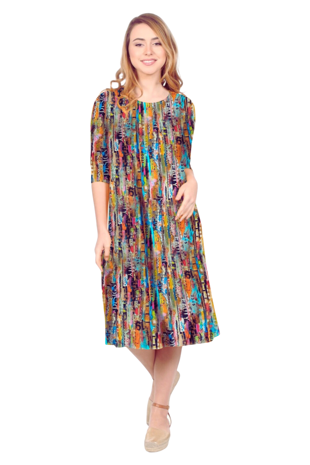 Past The Knee Shirt Dress - Comfortable A-Line Silhouette - City Chic Small