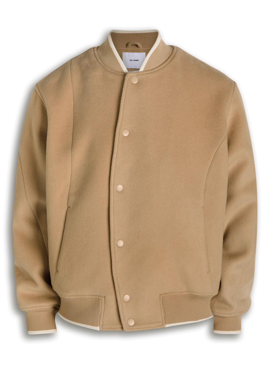 Axel Arigato Logo-appliqud Wool-blend Varsity Jacket - Beige - IT M