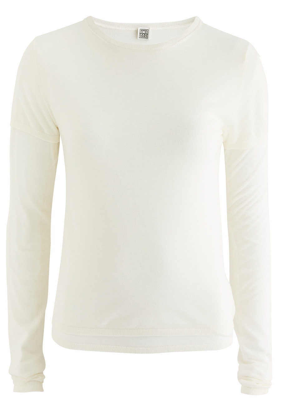 Toteme Layered Knitted top - Off White