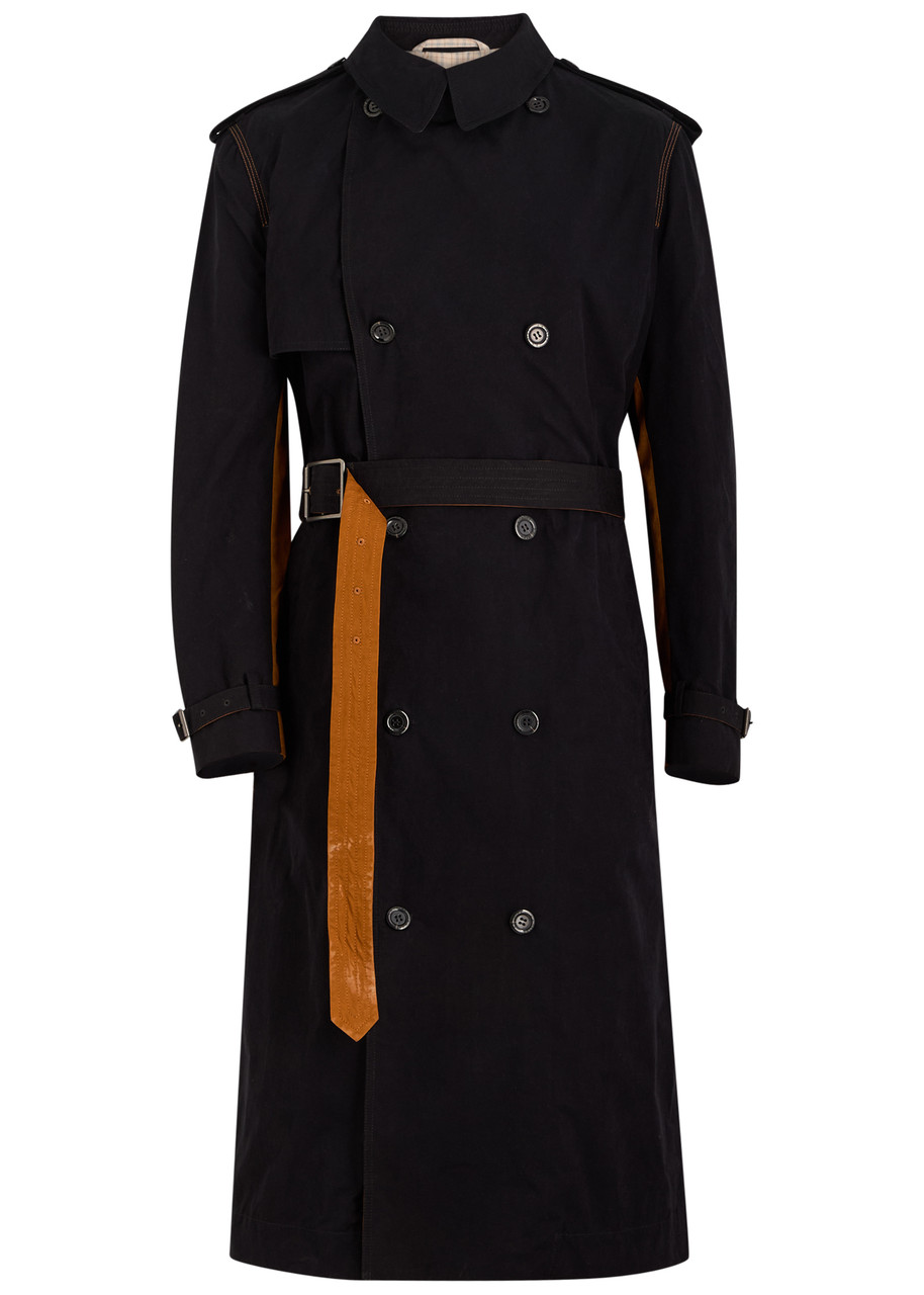 SS Daley Owen Cotton-blend Trench Coat - Black