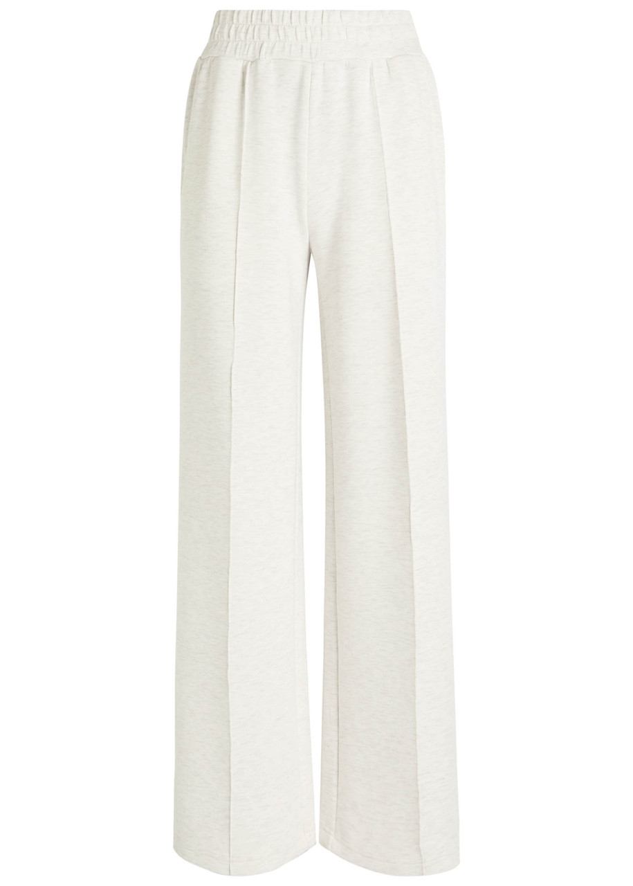 Varley The Wide Leg Pant Stretch-jersey Sweatpants - Ivory - S - S