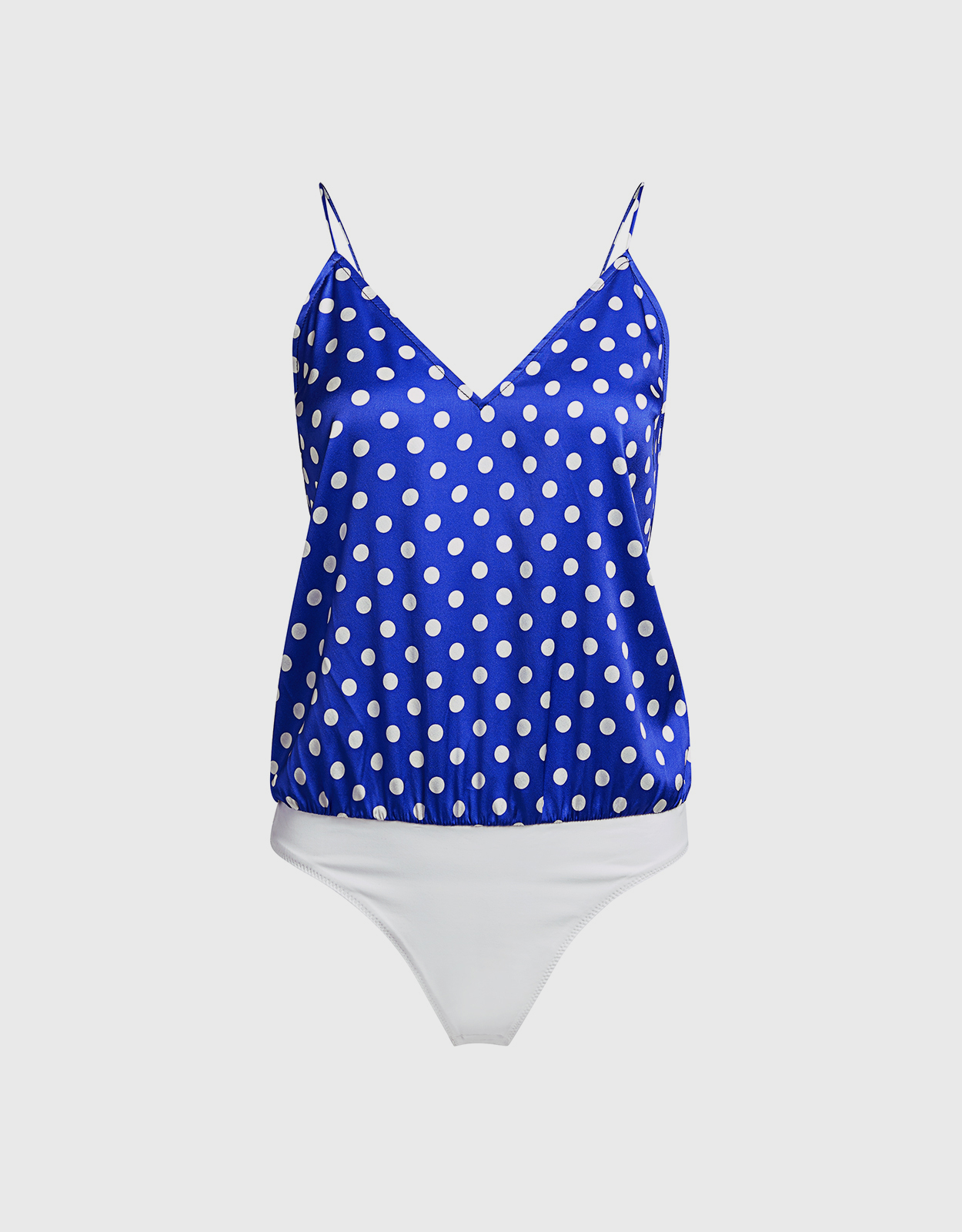 Caroline Constas Slip Tank Polka Dot Bodysuit