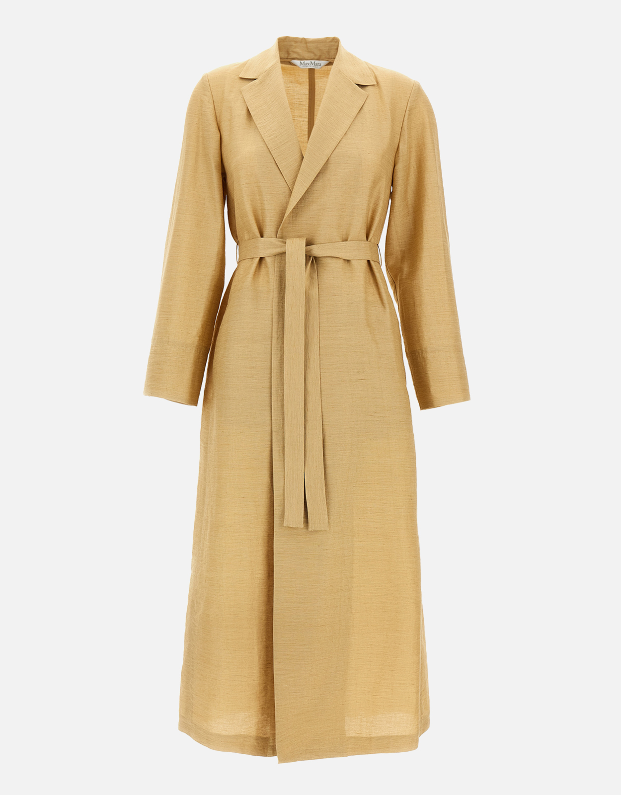 Max Mara Meandro Linen And Silk Overcoat - IT