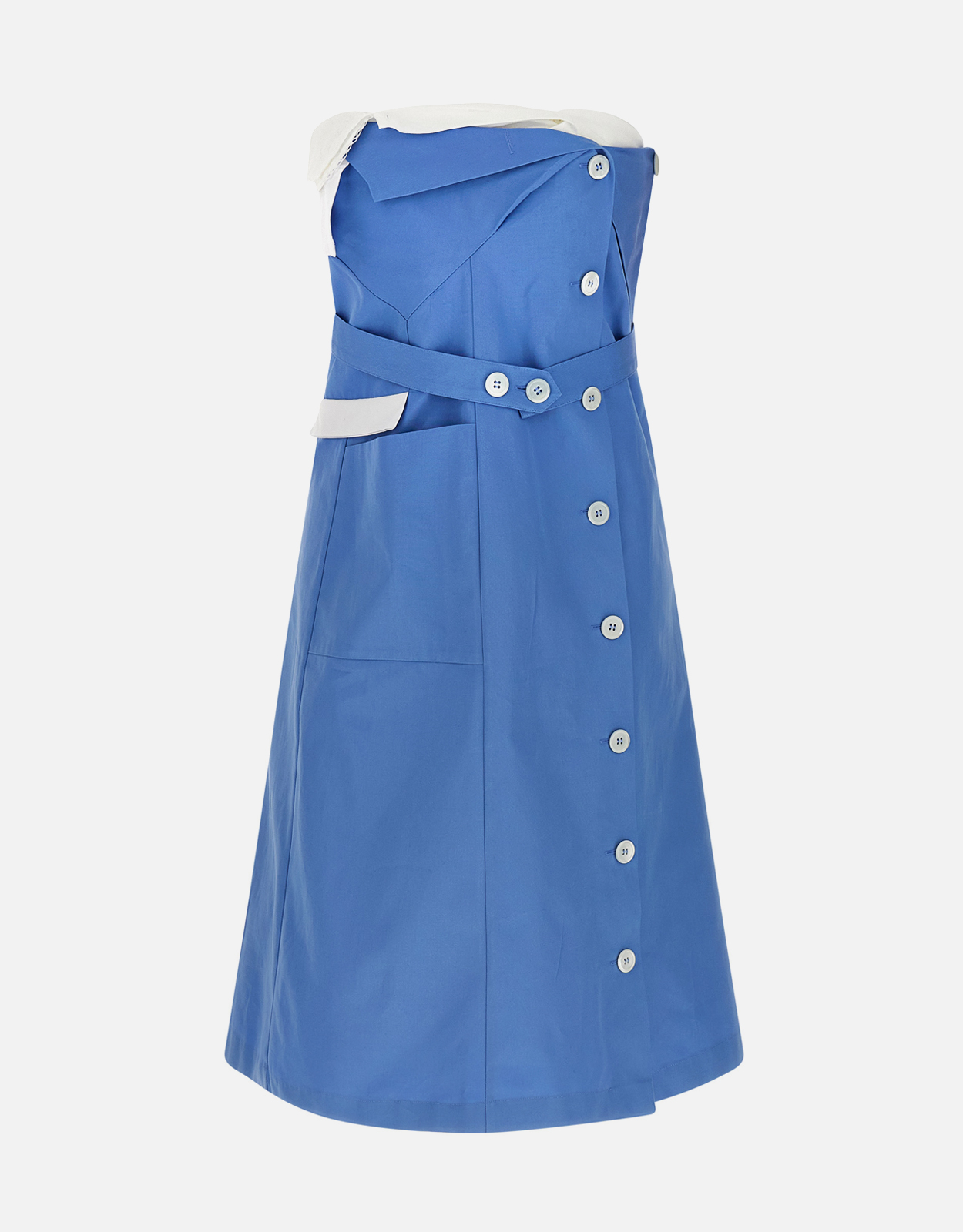 Miu Miu Cotton Off-The-Shoulder Mini Dress - IT