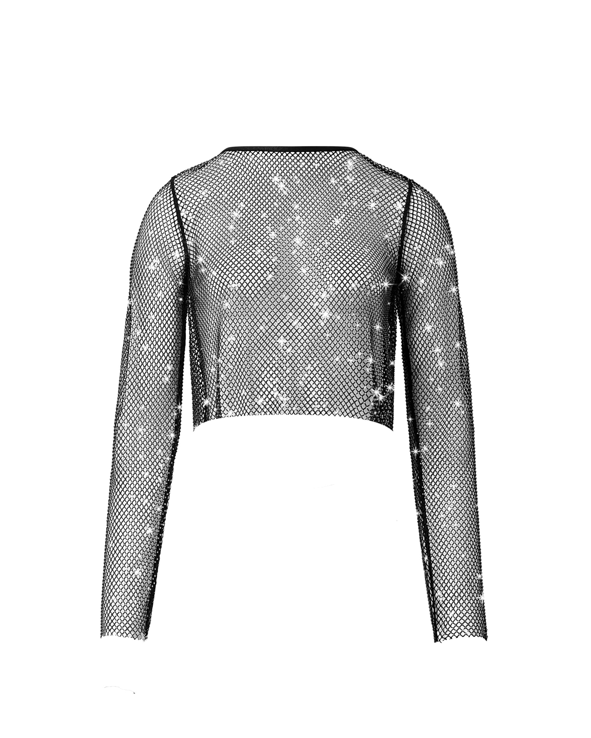 Bluebella Noor Sheer Mesh Top Black