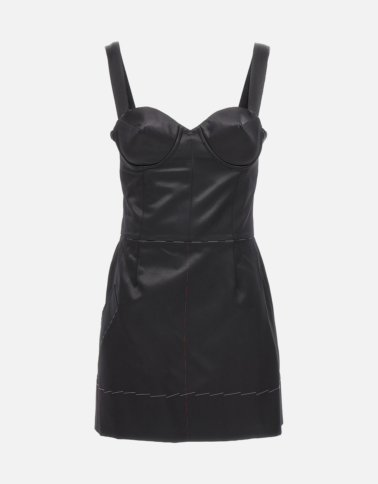 Maison Margiela Contrast Stitching Corset Dress - IT