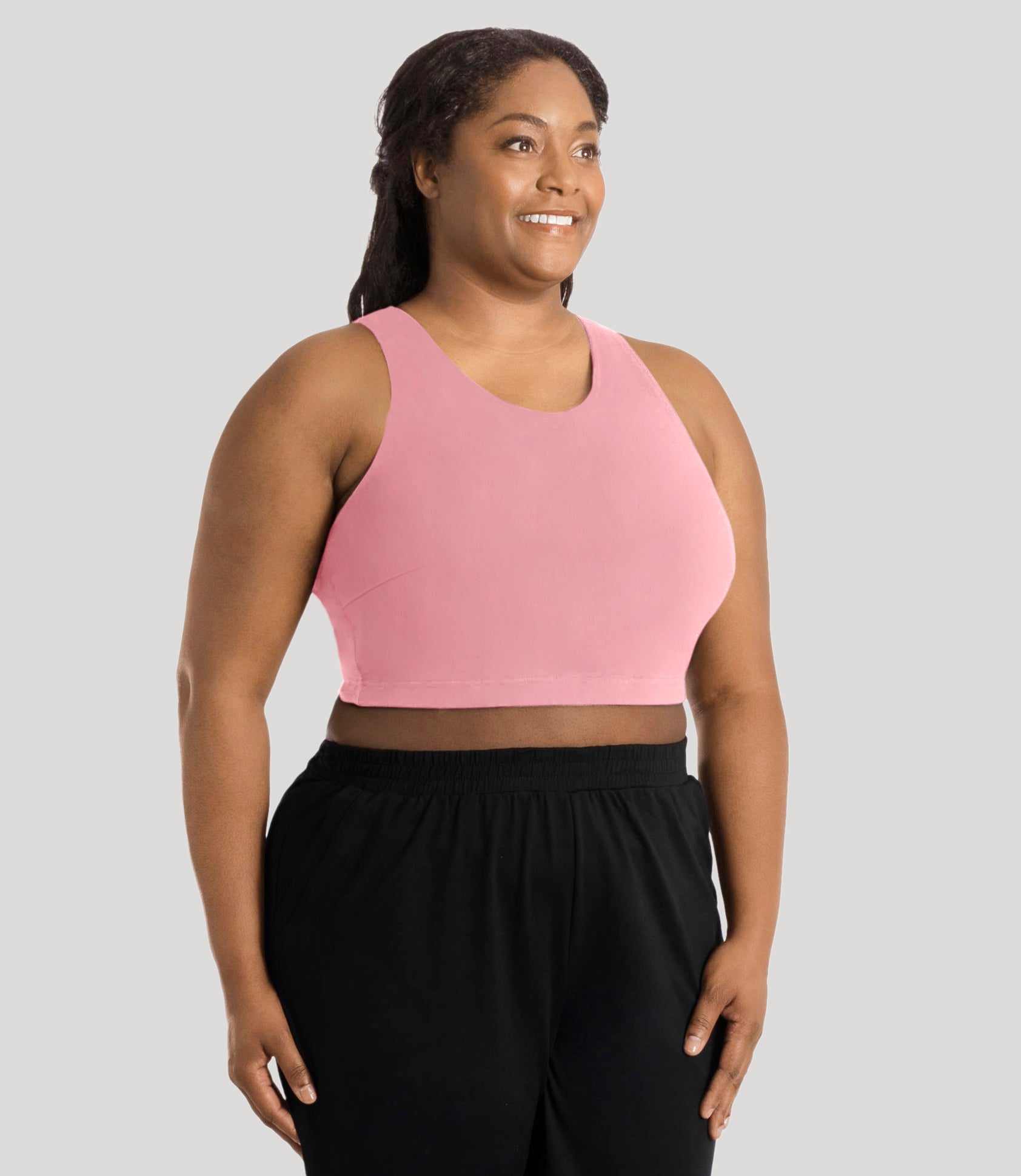 Stretch Naturals Full Fit V-Neck Bra Top Classic Colors, X Peach Fizz