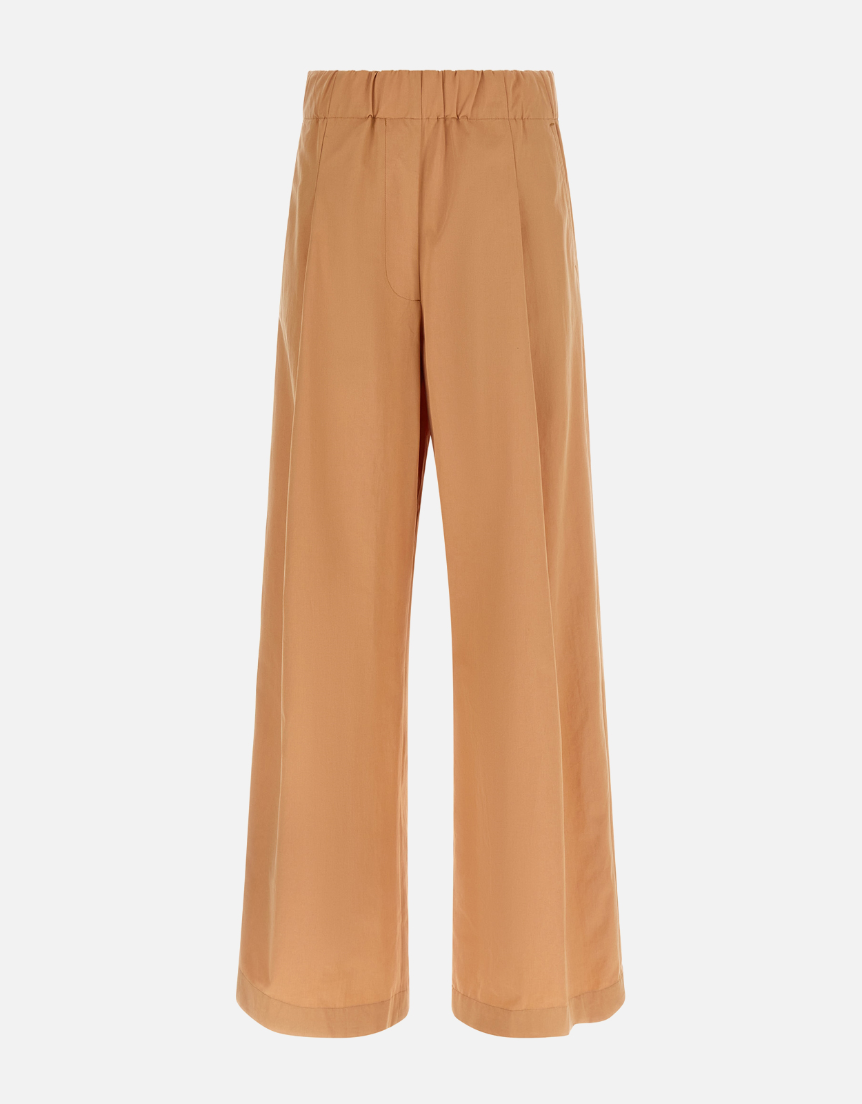Dries Van Noten Pila Cotton High Waist Wide Straight Leg Pants