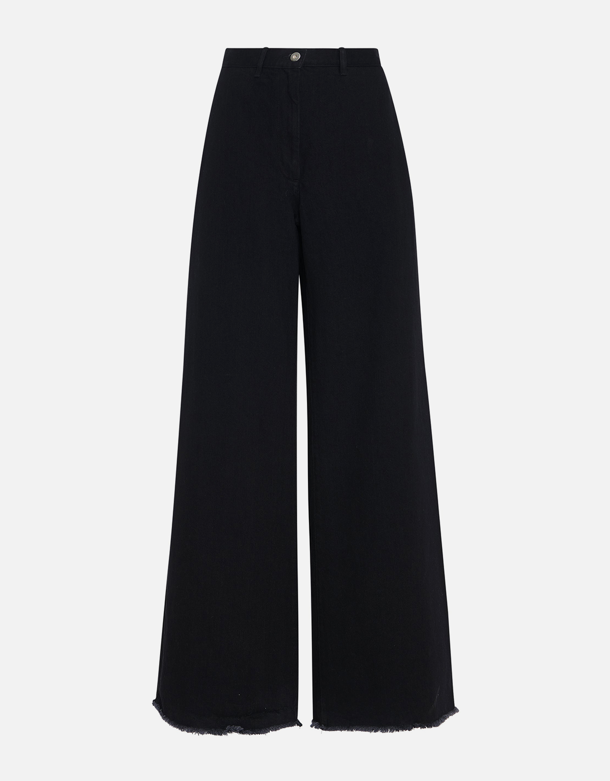 Rosetta Getty Wide Flare Pant - Black Denim -
