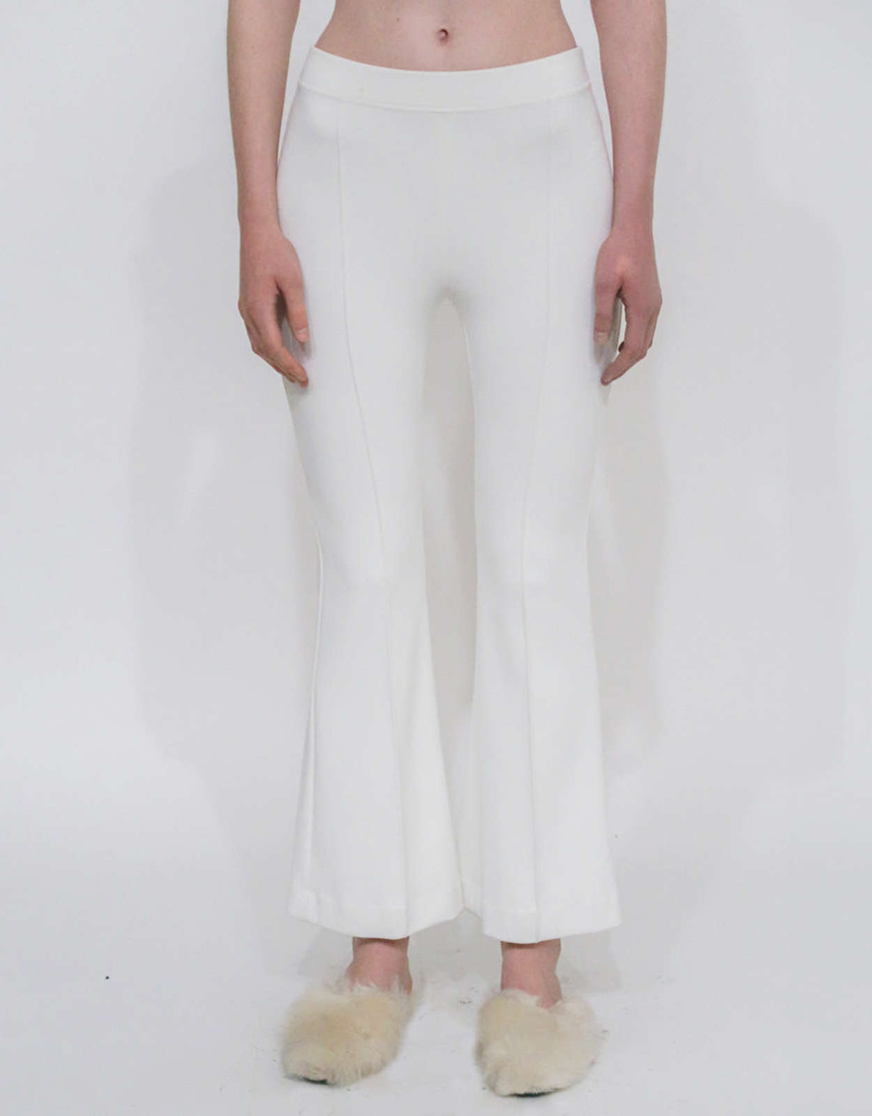 Rosetta Getty Cropped Flare Pull-On Pant - Scuba