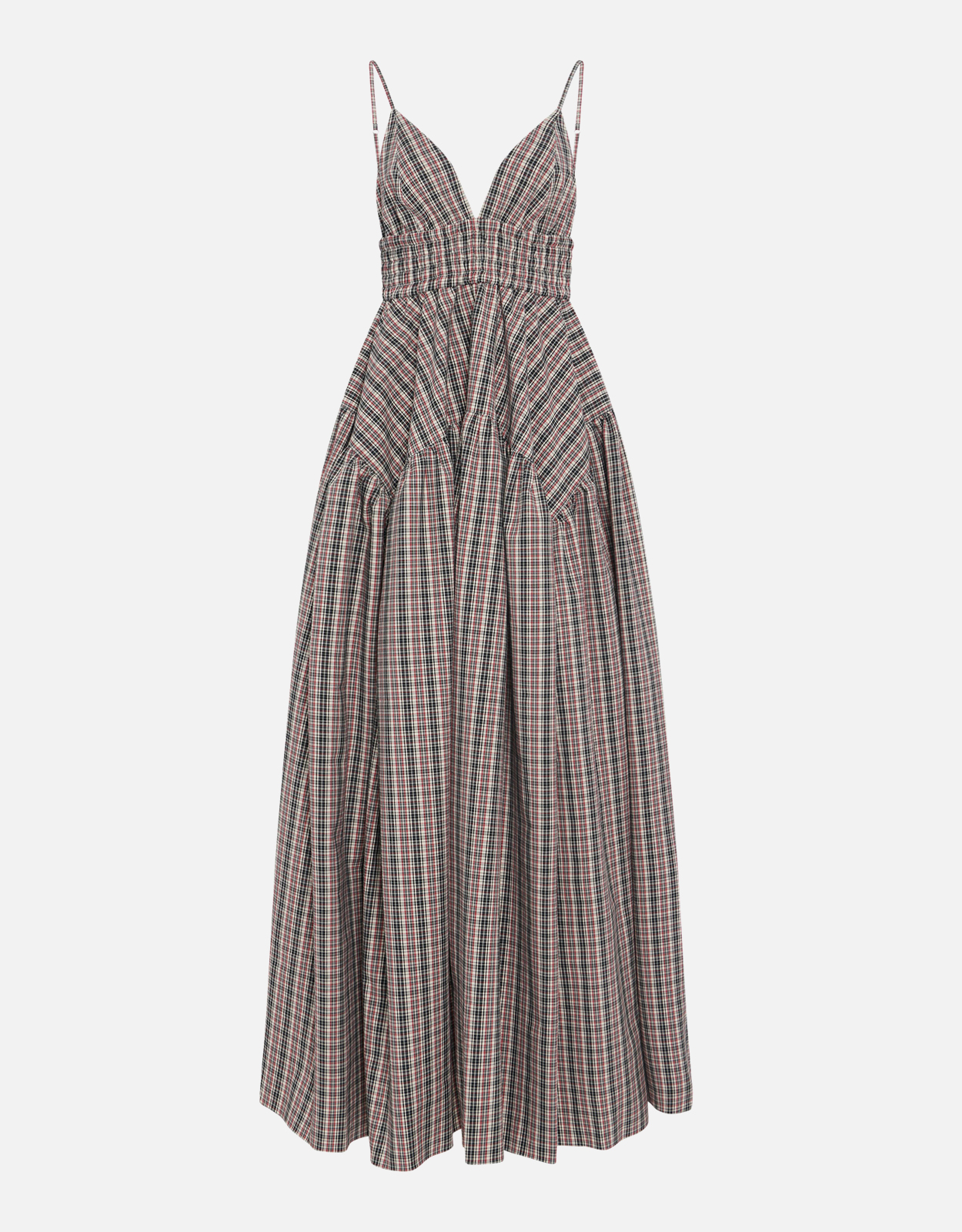 Rosetta Getty Gathered Peplum Camisole Dress -