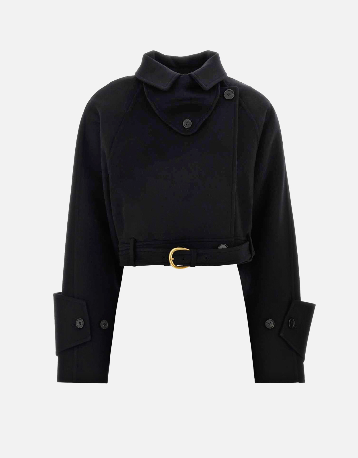 Chlo Black Wool Short-Cut Coat - FR F