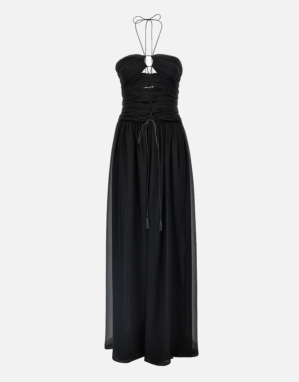Tom Ford Silk Evening Dress With Drawstrings And Cut-Out Details - IT