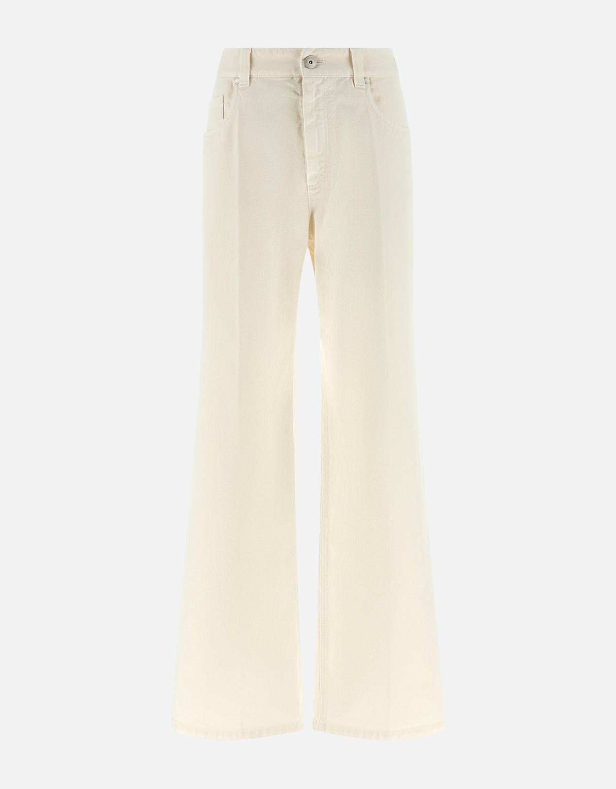 Brunello Cucinelli The Contemporary Loose Cotton Wide Straight Leg Jeans - IT