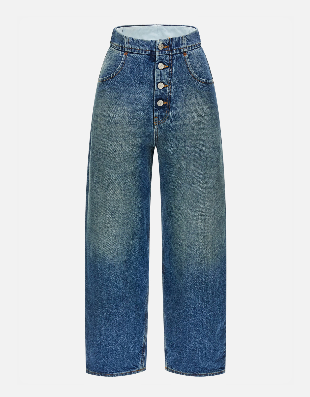 MM Maison Margiela Straight Leg Cotton Denim Jeans
