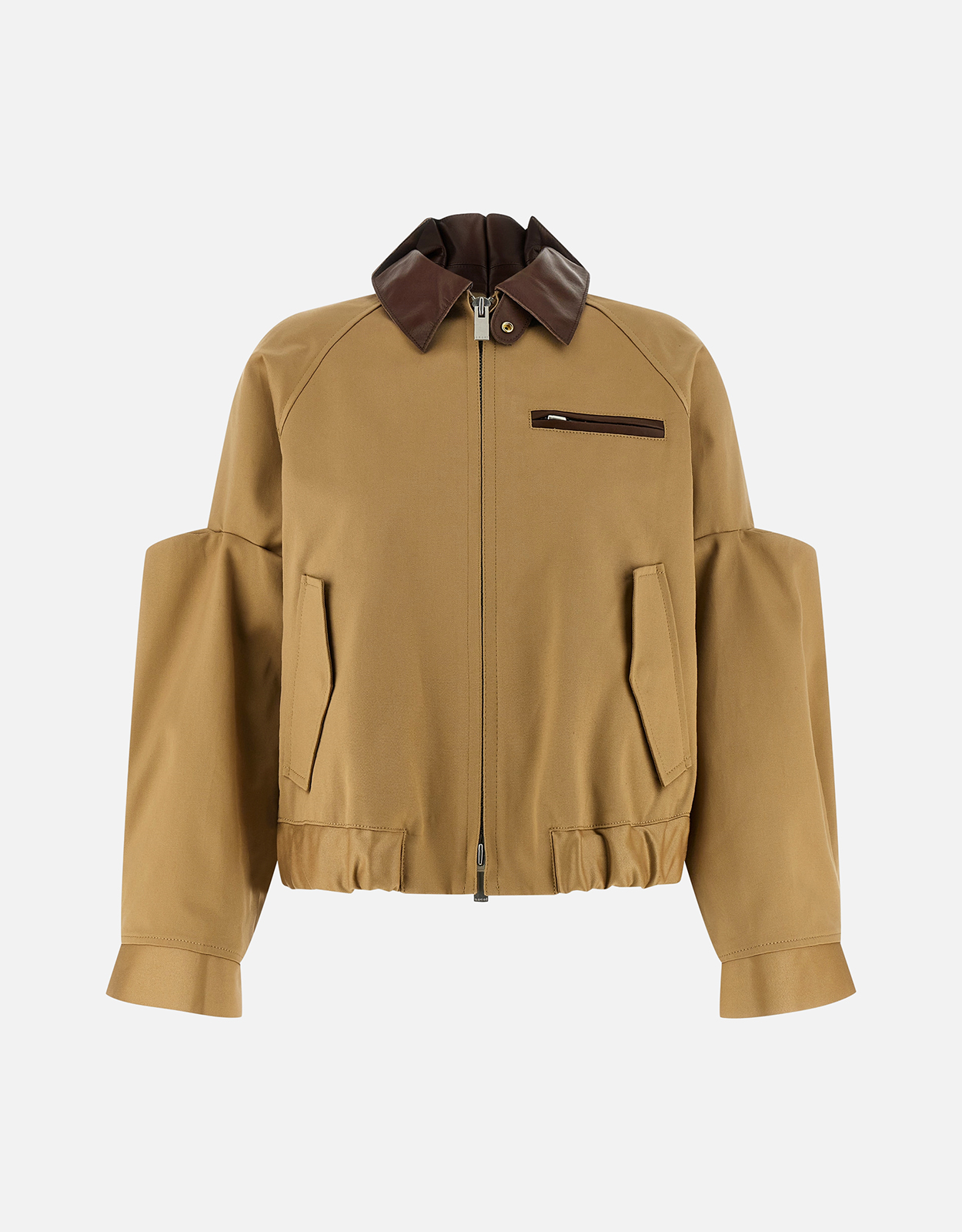 Sacai Chinos Cotton Nappa Detail Blouson Jacket